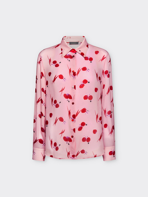 Camicia stampata in georgette