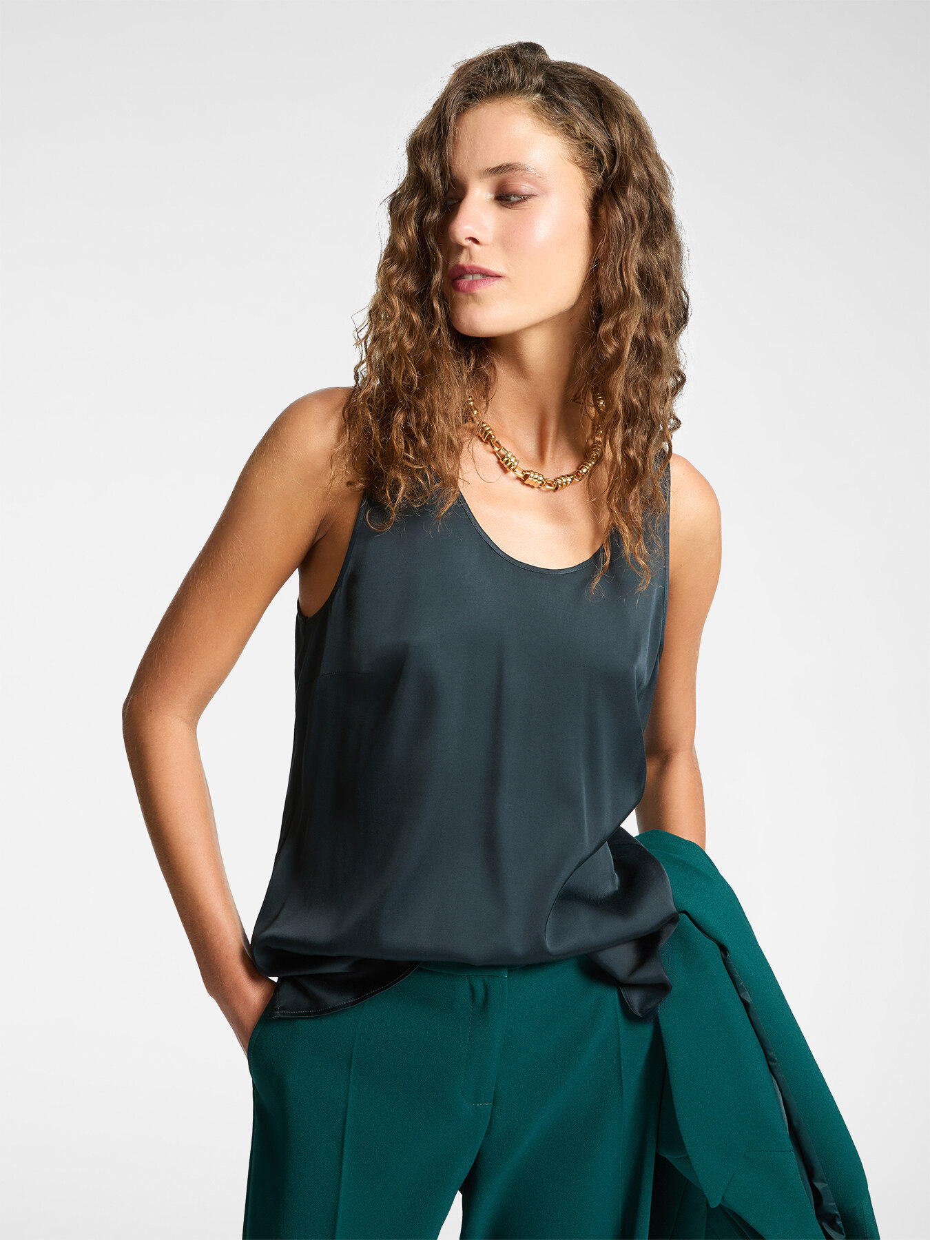Top aus Satin image number 0