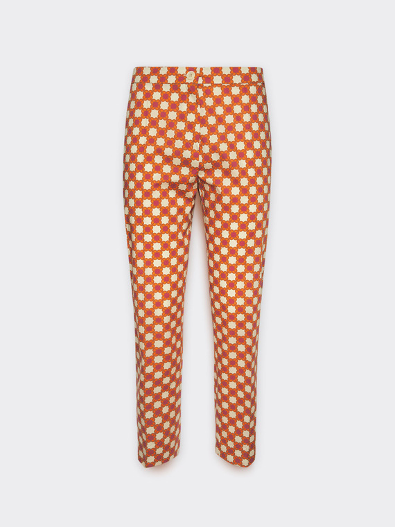Pantaloni dritti stampati