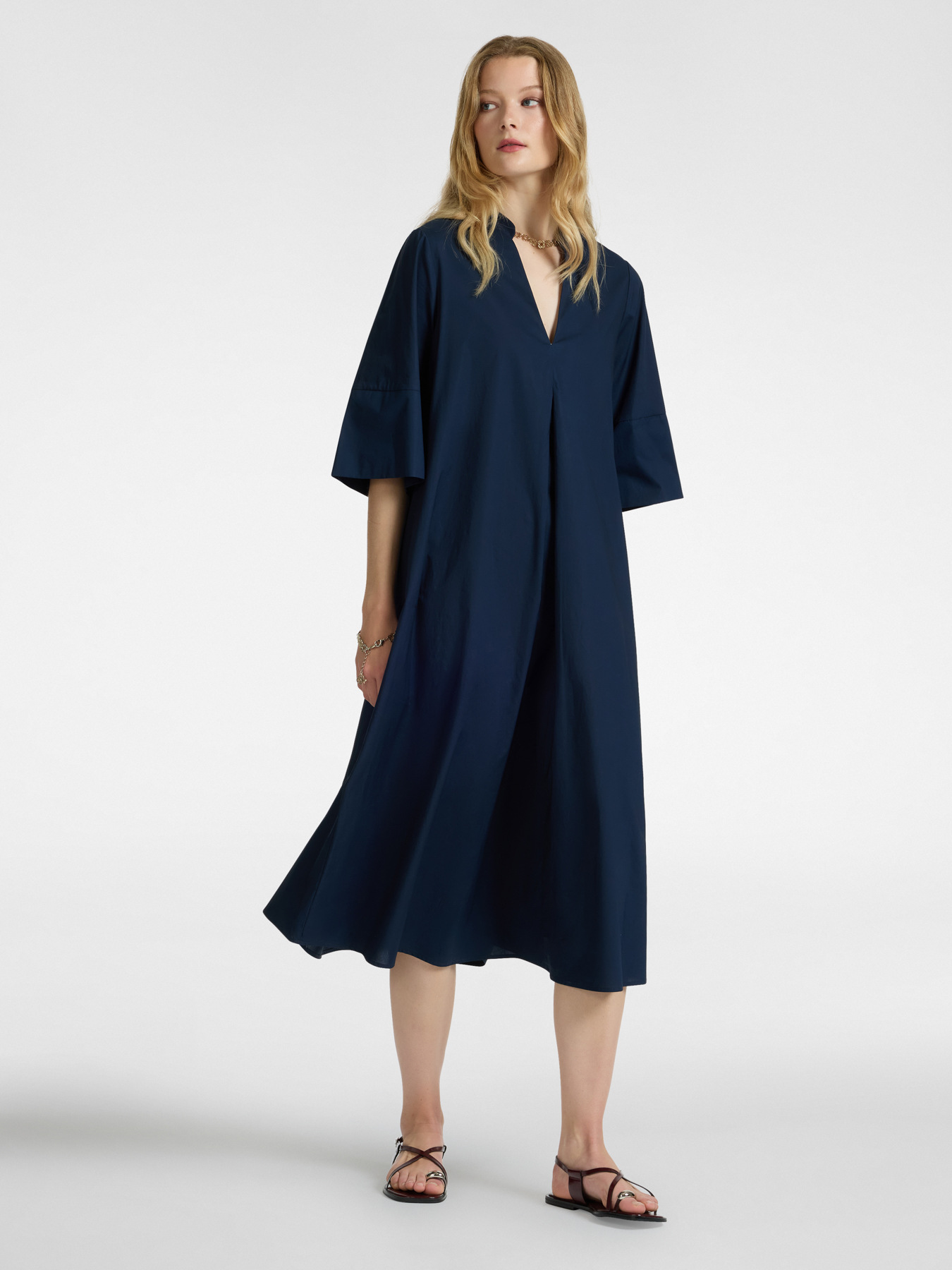 Abito relaxed fit in cotone image number 0