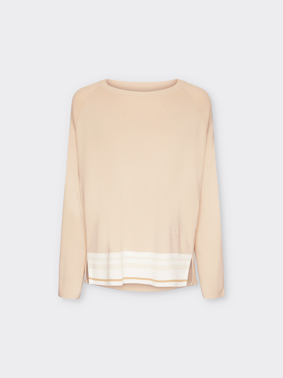 Maglia con bordo a righe