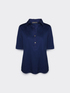 T-shirt con colletto e bottoni image number 4