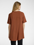 T-shirt lunga in jersey crêpe image number 1