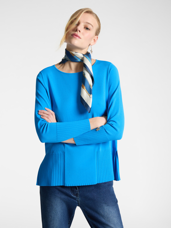 Maglia con dettagli a coste