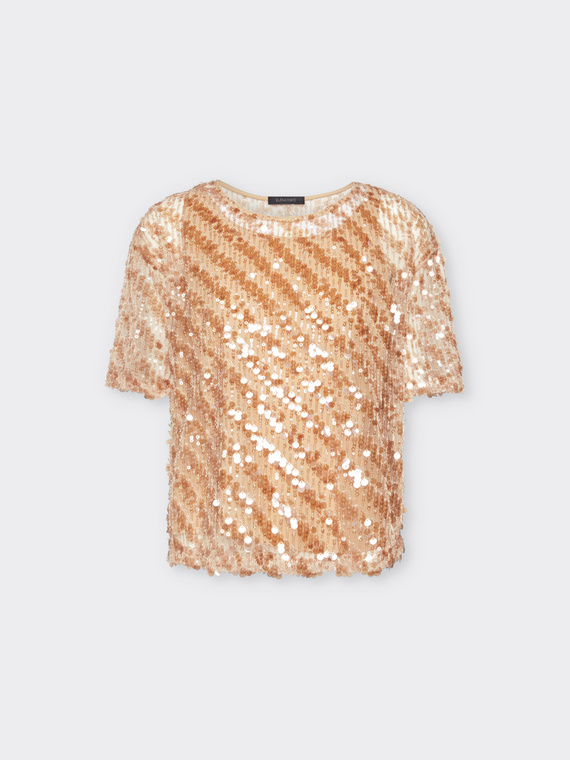Blusa in paillettes