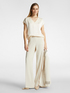 Blusa in raso con scollo a V image number 2