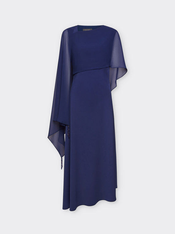 Abito lungo elegante con stola