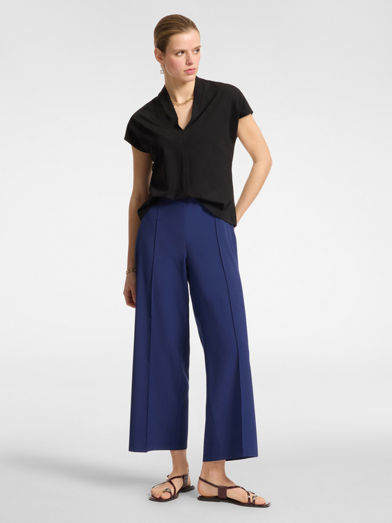 Pantaloni dritti in tessuto leggero