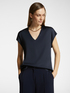 Blusa in raso con scollo a V image number 0