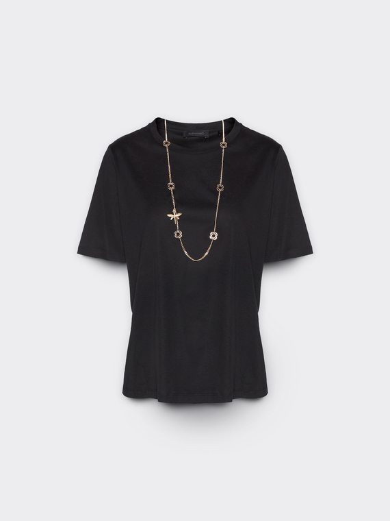 T-shirt con collana