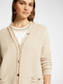 Cardigan lungo con frange e bottoni image number 3