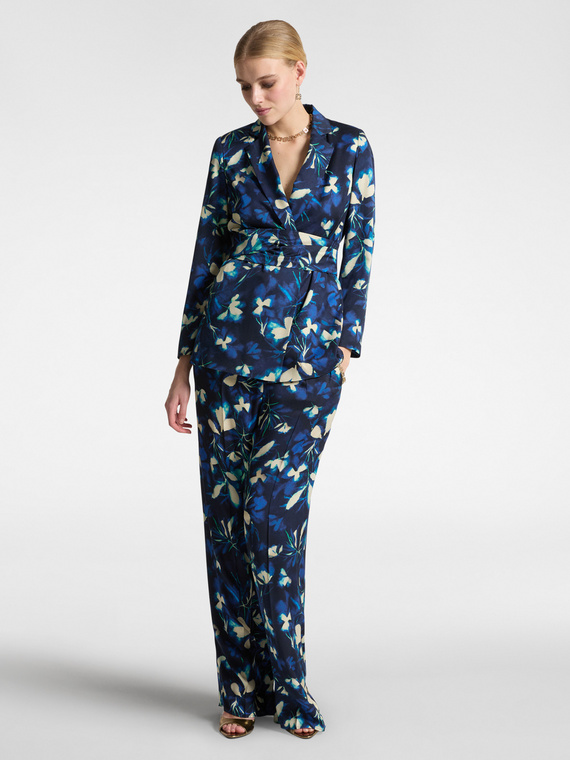 Pantaloni eleganti floreali