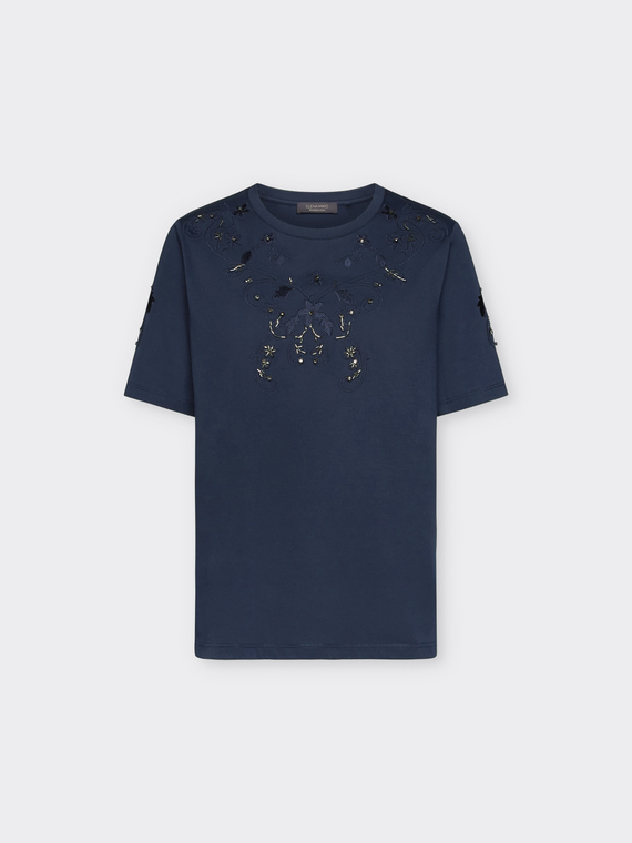 T-shirt ricamata