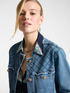 Giacca in denim con frange e ricami image number 3
