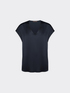 Blusa in raso con scollo a V image number 4
