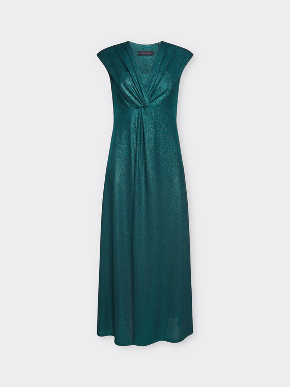 Abito lurex con nodo davanti