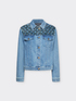 Giubbotto in denim ricamato image number 4