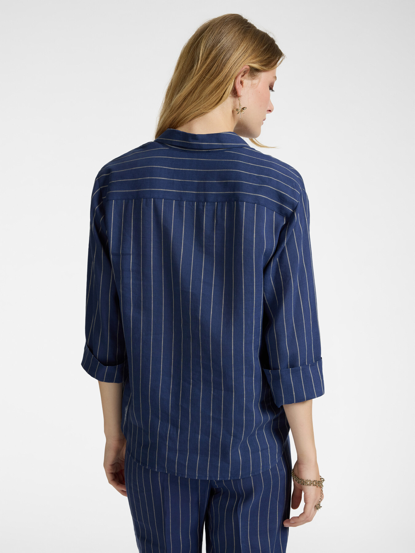 Camicia gessata con taschini image number 1