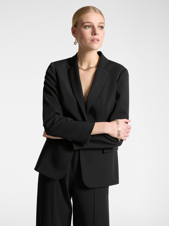 Blazer in cady stretch