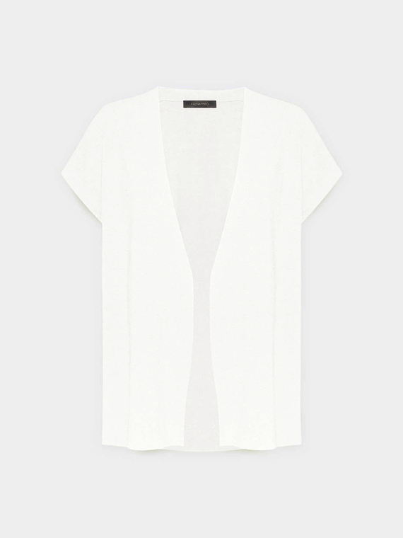 Gilet lungo con maniche corte