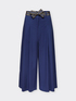Pantaloni ampi con cintura a righe image number 4