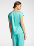 Blusa in raso con scollo a V image number 1