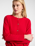 Cardigan corto con bottoni Monogram image number 3