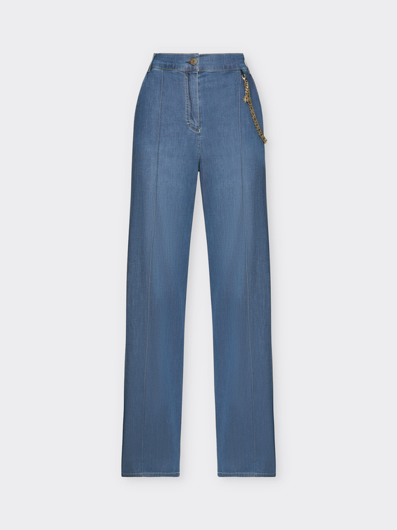 Jeans 5 tasche wide leg, "Wanda"
