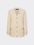 Cardigan lungo con frange e bottoni image number 4