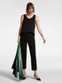 Pantaloni dritti in cady stretch image number 0