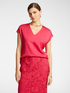 Blusa in raso con scollo a V image number 0