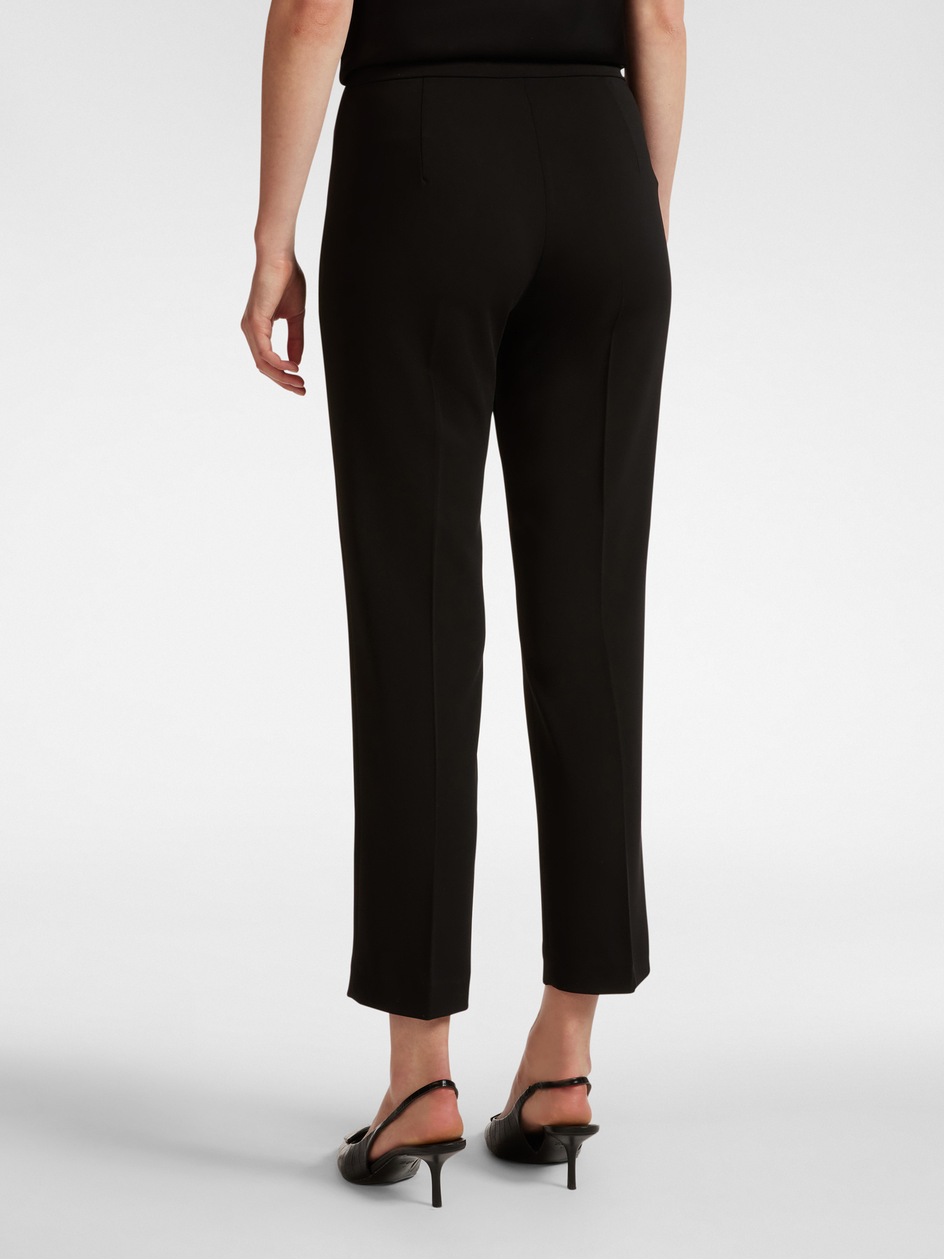 Pantaloni dritti in cady stretch image number 1