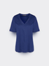 T-shirt con scollo a V image number 4