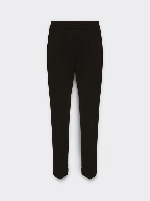 Pantaloni dritti in cady stretch
