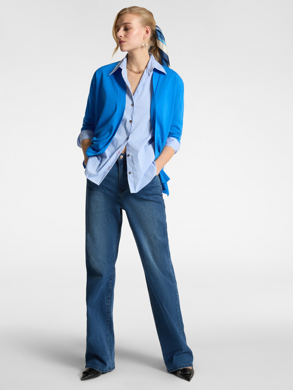 Jeans 5 tasche mid wide leg, "Wanda"