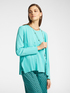 Cardigan con bordi a coste image number 0
