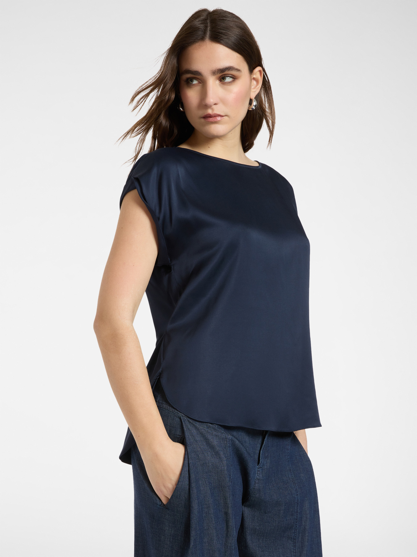 Blouse en satin image number 0
