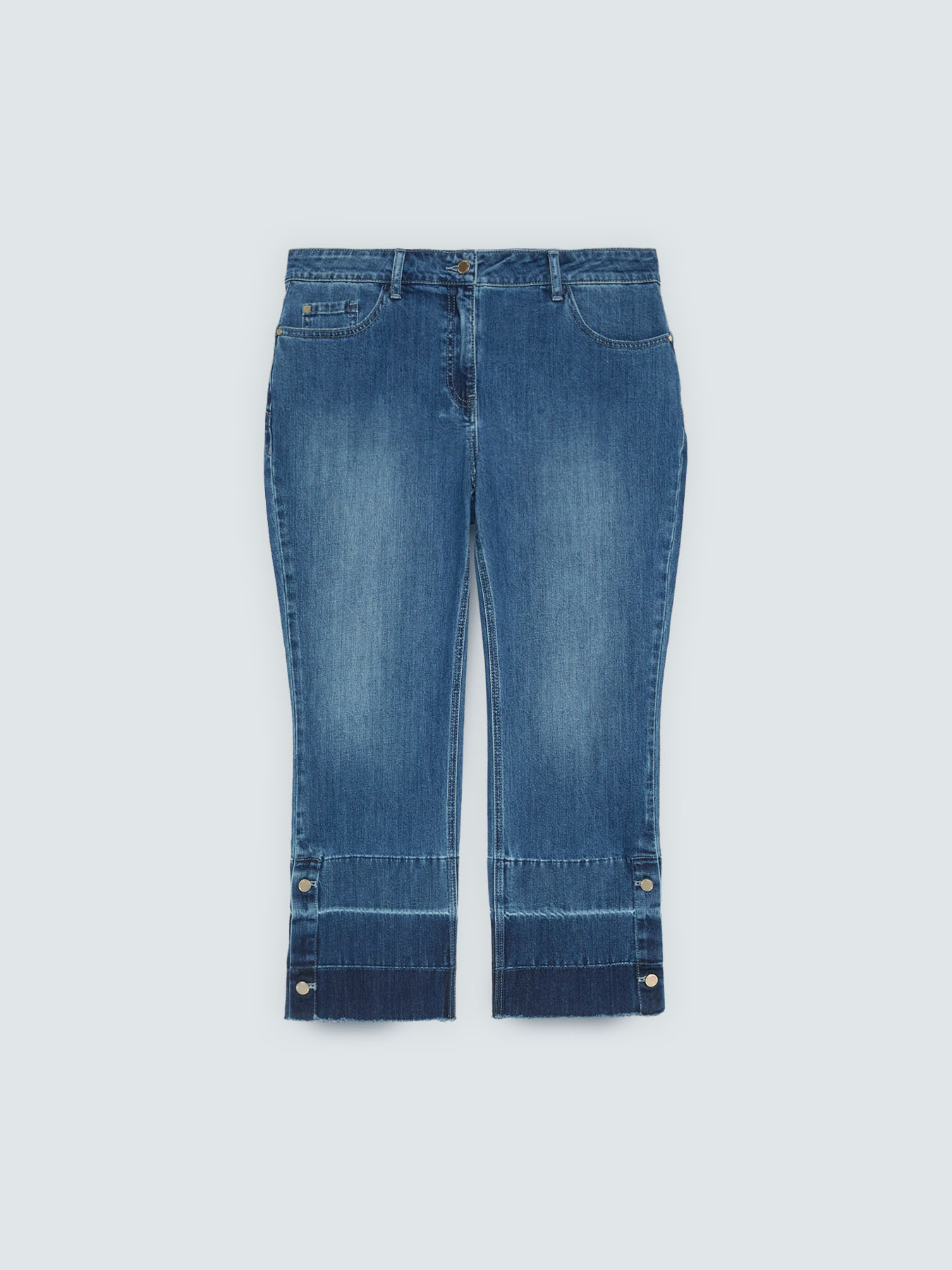 Jeans Kick Flare con orlo sfrangiato image number 4