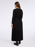 Dress with pleated skirt and belt image number 1