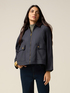 Short cotton parka with hood image number 0