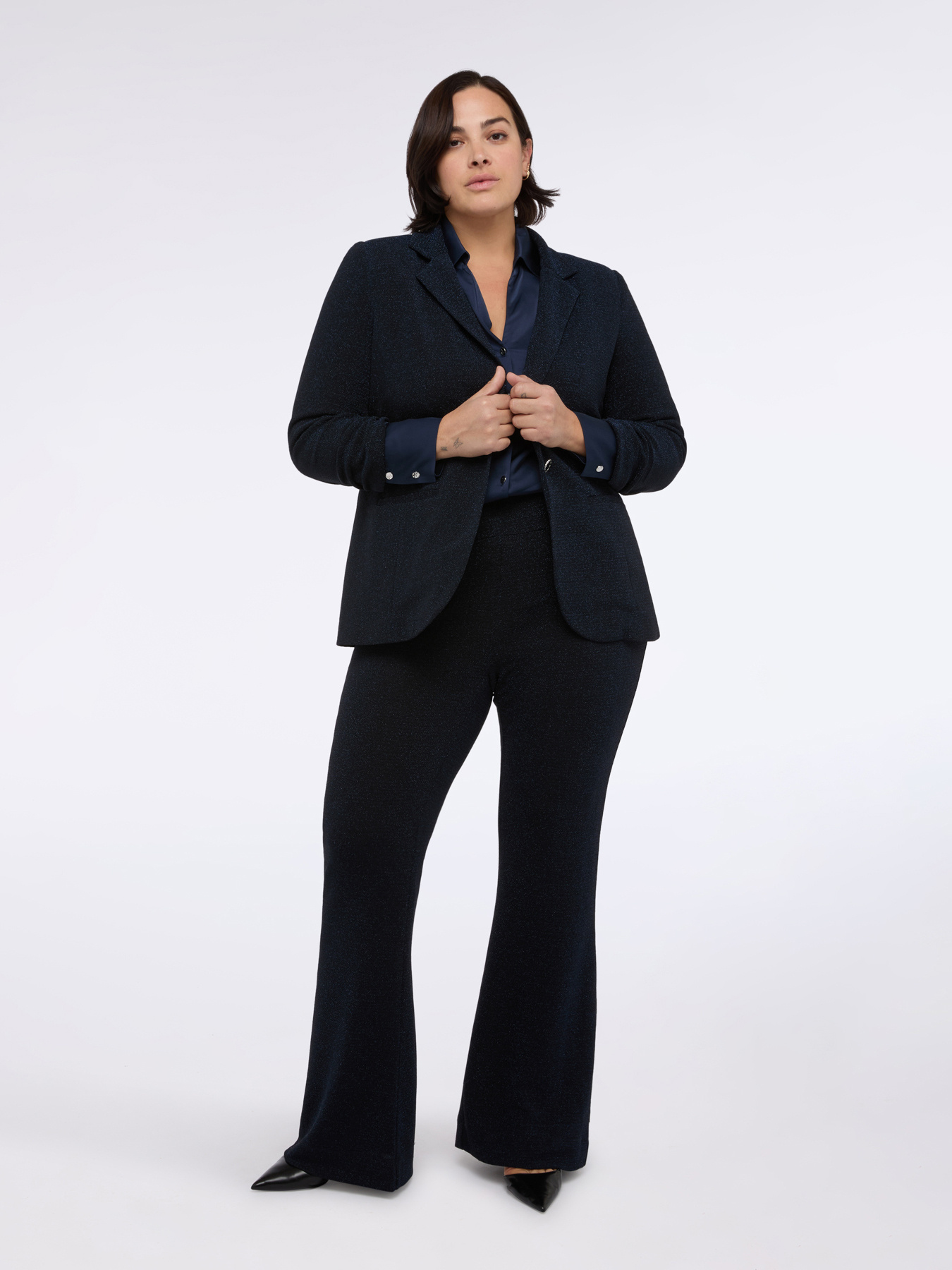 Lurex jersey blazer image number 0