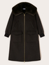 Mixed wool coat with removable collar image number 4