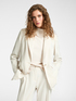 Single-breasted blazer in crepe fabric image number 0