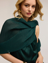 Pleated lurex scarf image number 0