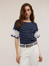 T-shirt avec manches effet crochet image number 2