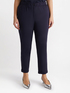 Carrot fit trousers in Milano knit fabric image number 2