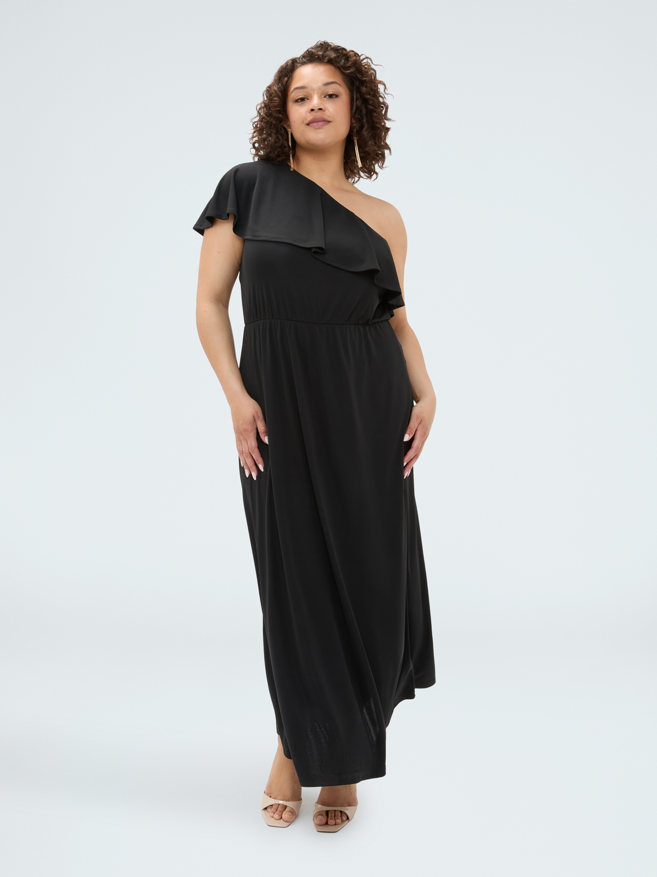 Dream Einschulter-Kleid mit Volant image number 2