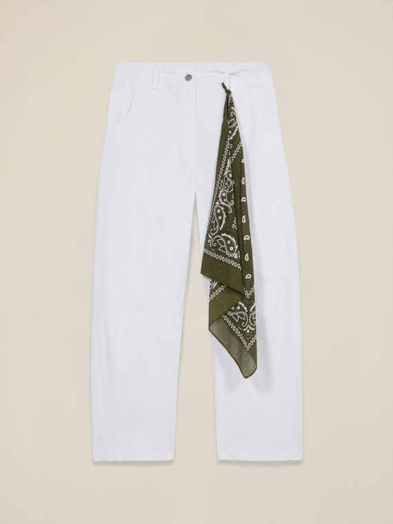 Pantaloni barrel con bandana