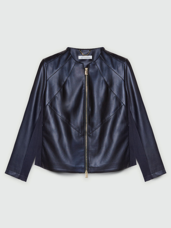 Bikerjacke aus laminiertem Stoff