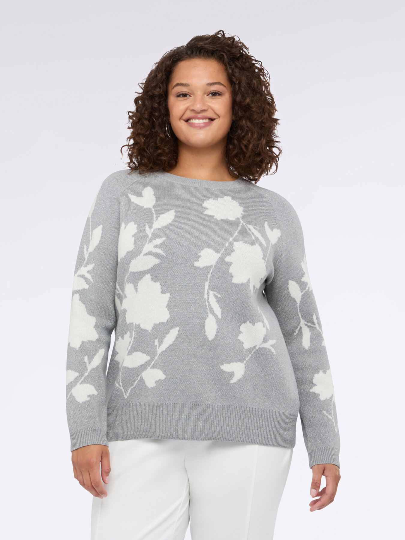 Floral pattern sweater image number 2